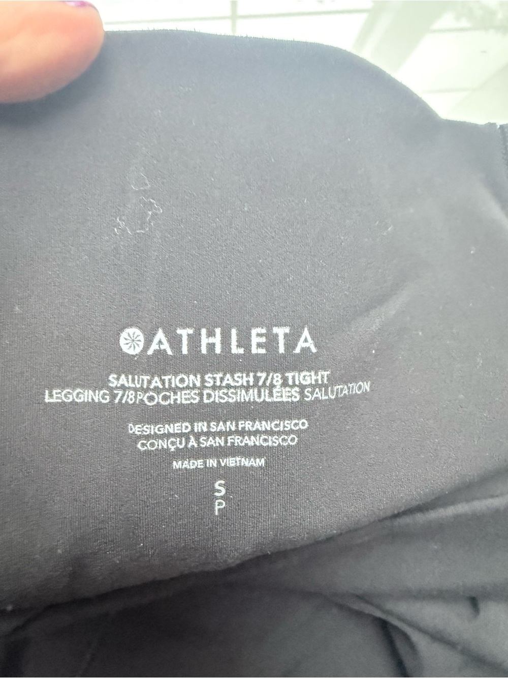 $109 SALUTATION STASH HIGH RISE 7|8
LEGGING black small - Picture 4 of 5